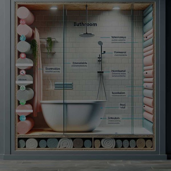 Quels matériaux isolants pour un mur de salle de bain derrière une douche à l'italienne?